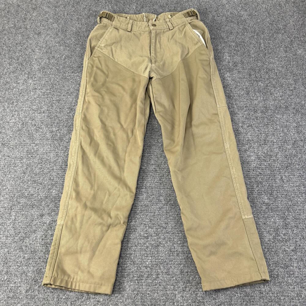 Columbia Pants Mens 32x30 Beige Double Canvas Reinforced Hunting Workwear